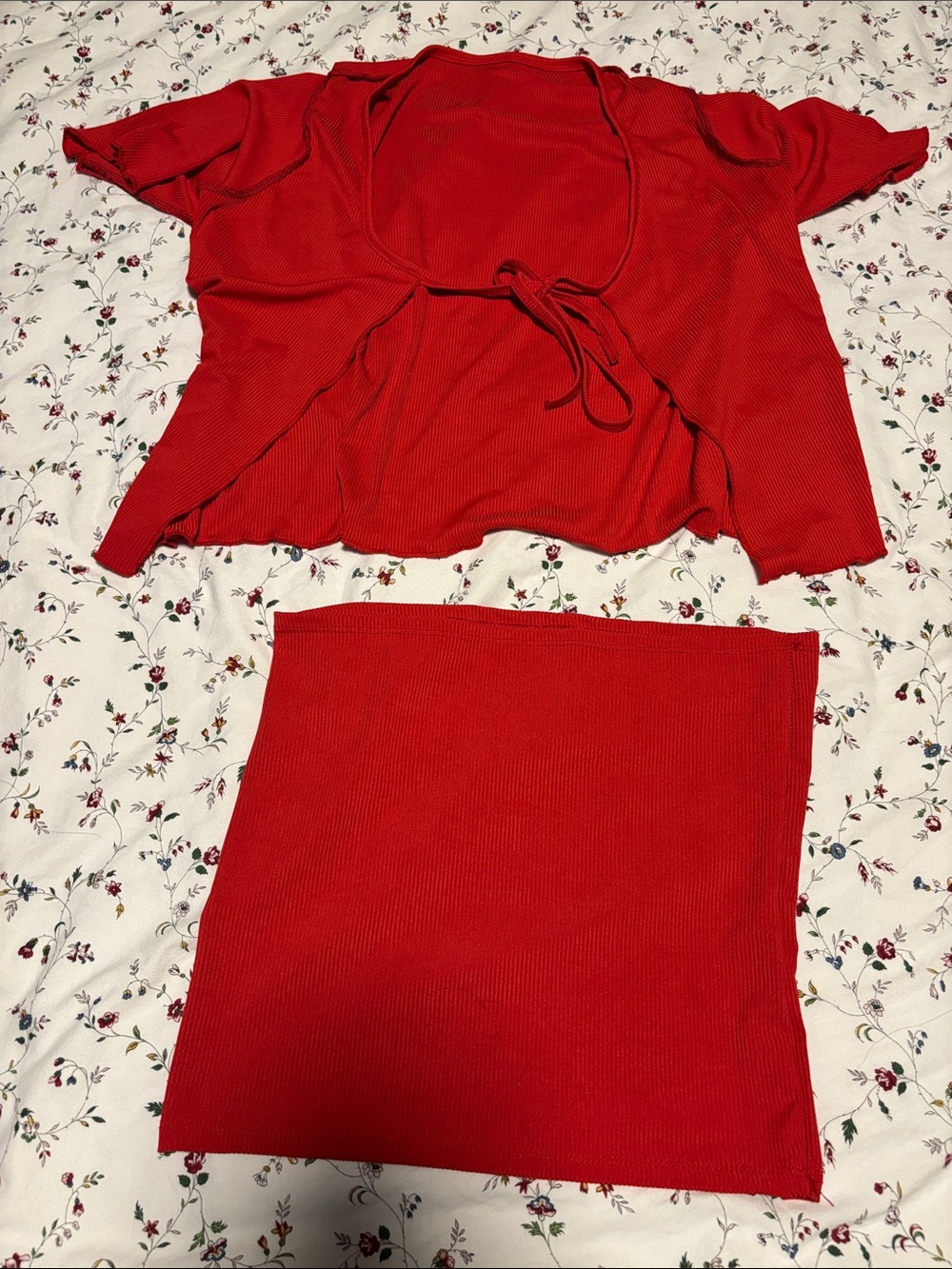 Two-Piece Ribbed Knit Set - Picture 2 of 2